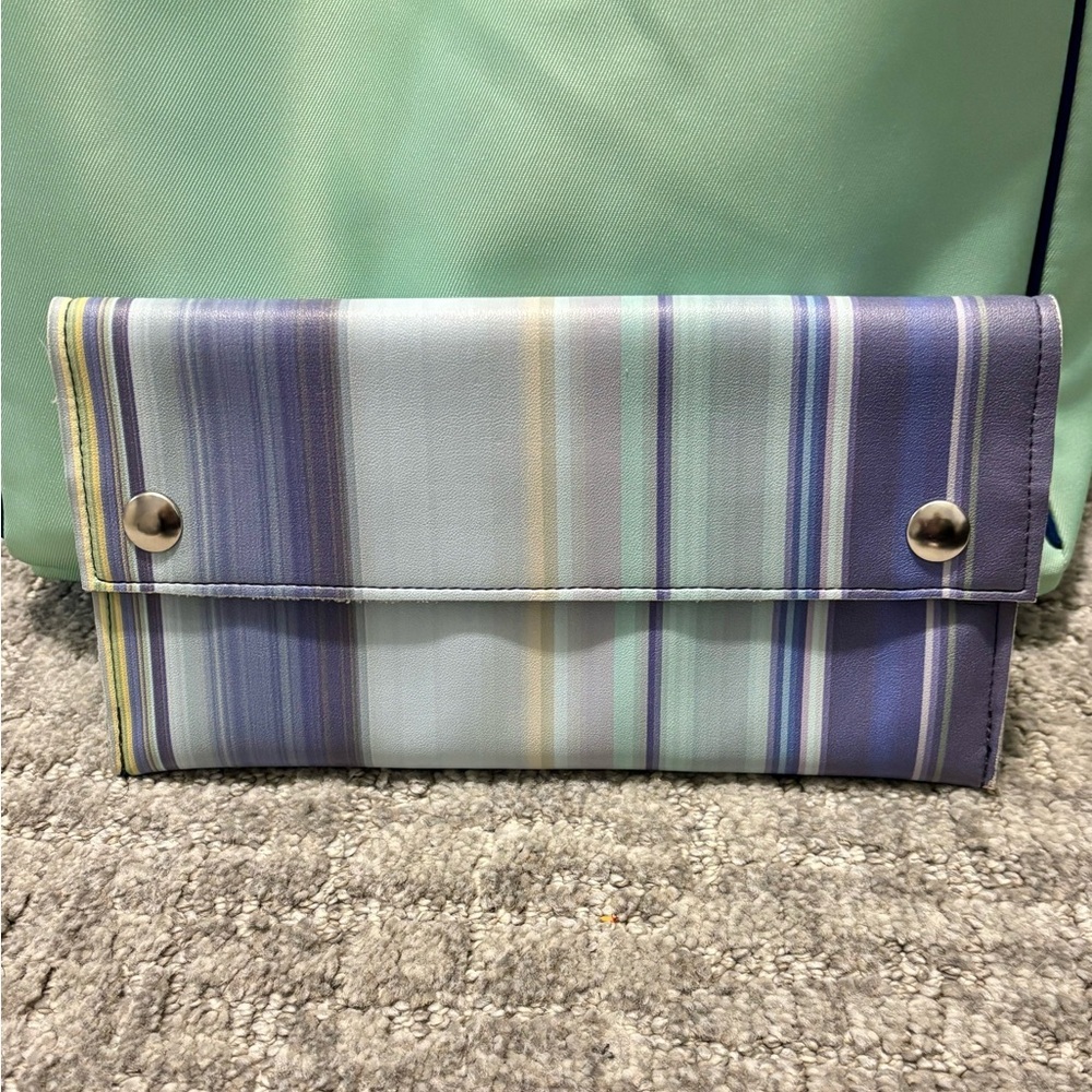 Holly Aiken Striped Blast Snap Wallet